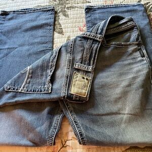 Silver ZAC 36/32 Men's Blue joga Jeans